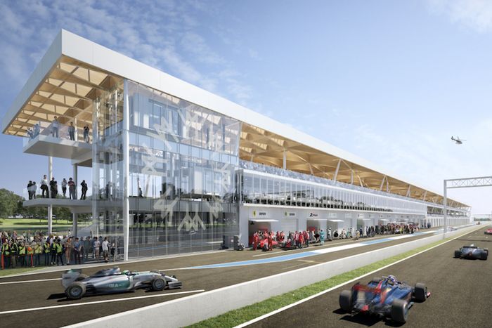 Konsep bangunan pit baru di Sirkuit Gilles Villeneuve