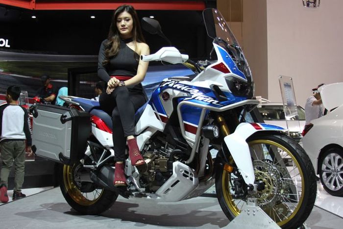 Honda CRF1000L Africa Twin Adventure Sports 2018 di GIIAS 2018.(KOMPAS.com / GHULAM M NAYAZRI)