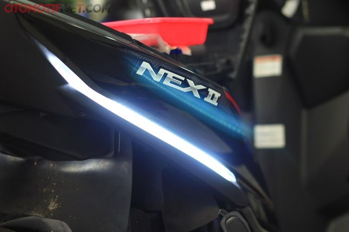 Tips  Pasang Lampu Lajur Suzuki Nex II Bikin Malam Lebih Meriah