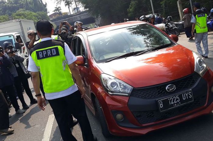 Razia penunggak pajak kendaraan bermotor di Jakarta Timur, (25/7/2018)