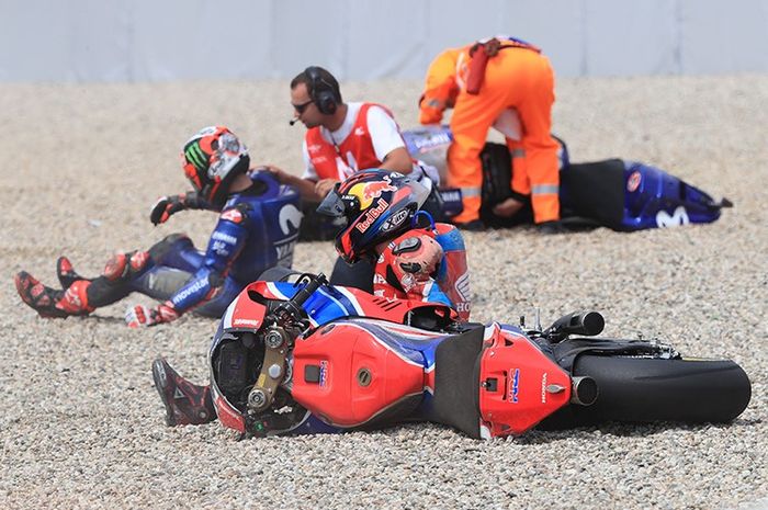 Tiga pembalap terjatuh di lap pertama MotoGP Ceko