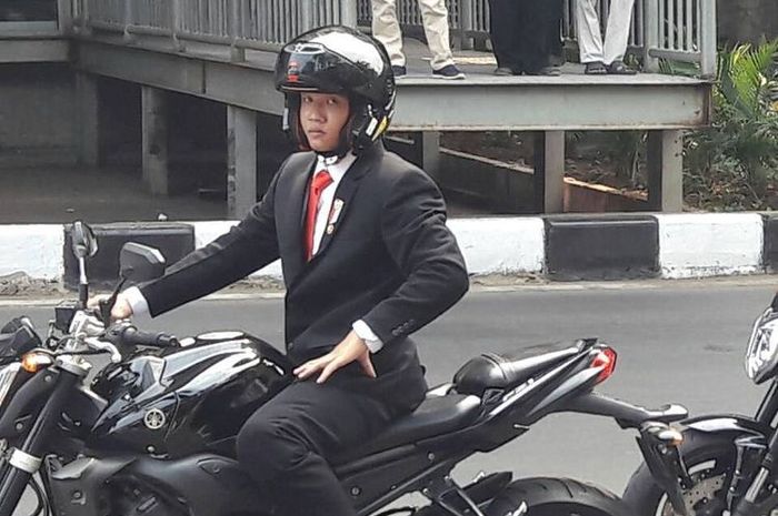 Stunt Rider asal Thailand yang menggantikan Presiden Joko Widodo