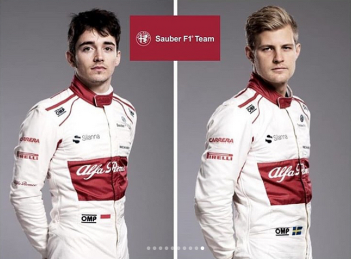 Alfa Romeo Sauber F1 Team: Charles Leclerc dan Marcus Ericsson