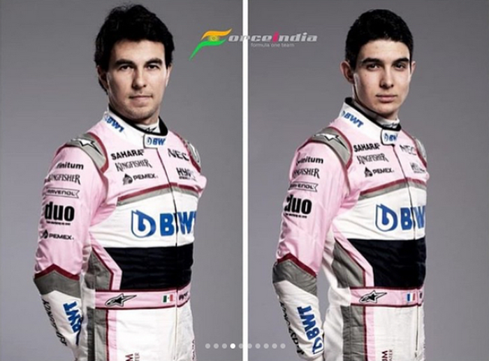 Sahara Force India F1 Team: Sergio Perez dan Esteban Ocon