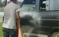 Toyota Kijang Disemprot Diesel Sawah, Niat Cuci Luar Dalam, Kabin Malah Banjir