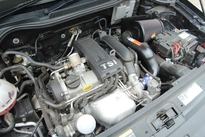 Mesin baru pasang open filter dengan knalpot custom