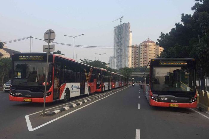 Ilustrasi Bus TransJakarta