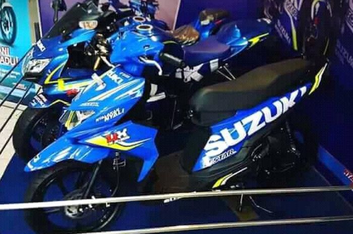 Suzuki Nex II dengan livery Suzuki Ecstar MotoGP