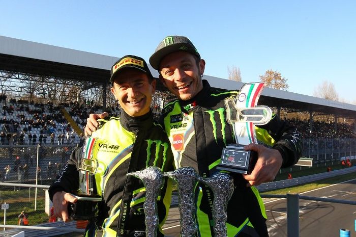 Valentino Rossi dan Carlo Cassina berhasil menjadi juara Monza Rally Show 2017