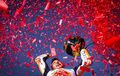 Selebrasi Marc Marquez Juara Dunia MotoGP, Bawa-Bawa Dadu Raksasa