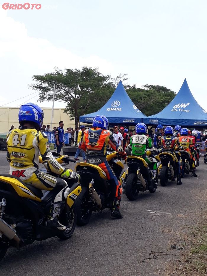 Pembalap Yamaha Aerox 155 Cup 2018 setelah kualifikasi 