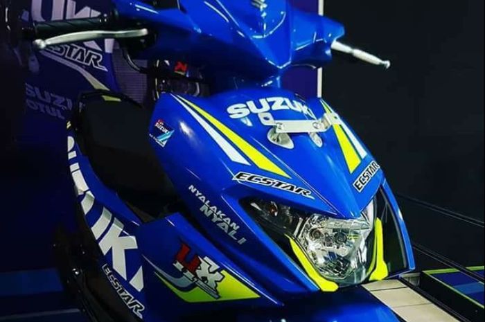 Tampilan depan Nex II dengan livery Ecstar MotoGP