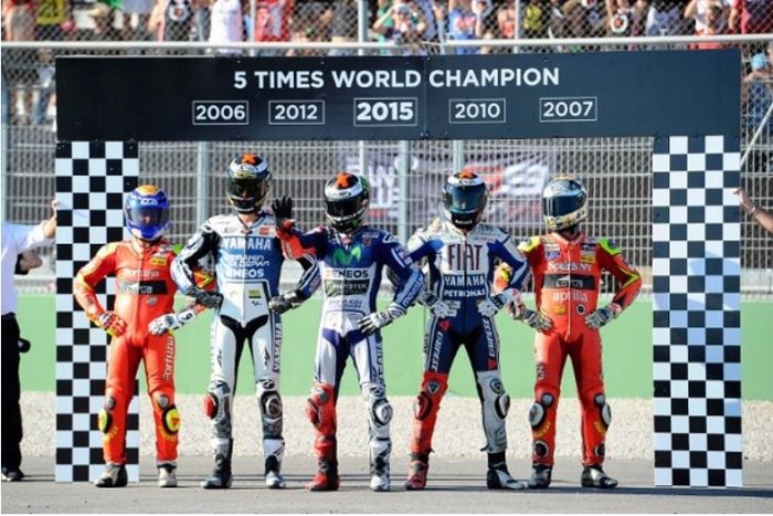 Jorge Lorenzo pernah menangi lima kali gelar juara dunia