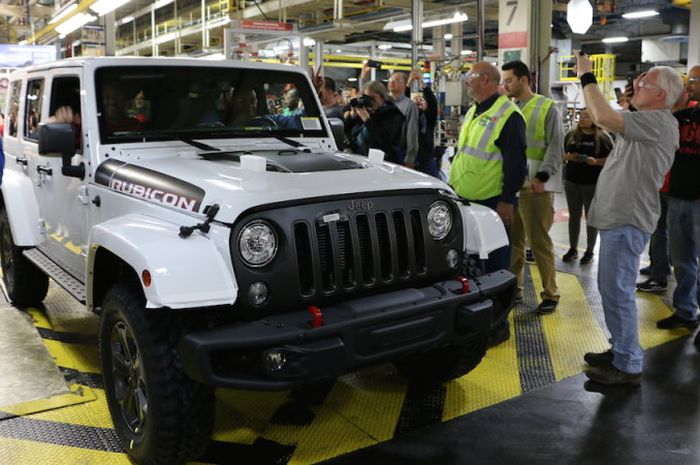 Unit Jeep Wrangler JK produksi terakhir