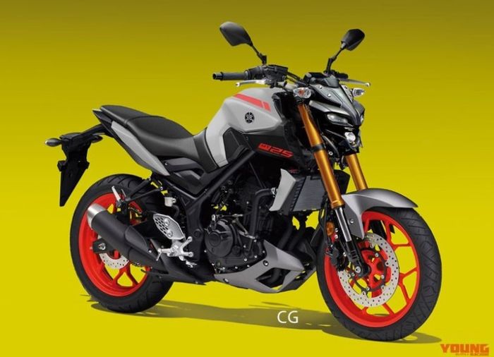 Perkiraan desain Yamaha MT-25 facelift ala Young Machine