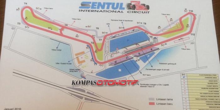 Layout Sirkuit Sentul dikabarkan bakal sedikit berubah