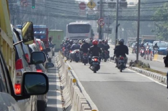 Ilustrasi jalur busway