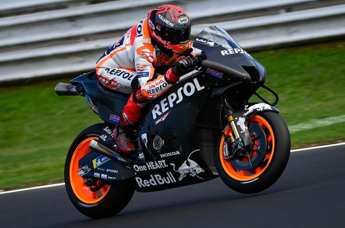 Marc Marquez menguji motor Honda RC213V spek 2022 dalam tes MotoGP Misano 2021