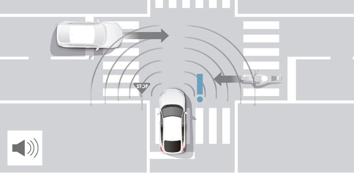 Honda Sensing 360 mendapatkan fitur CMBS yang bisa mendeteksi kendaraan dari samping.