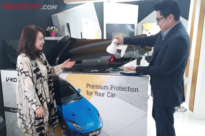 Paint Protection Film yang sedang dicoba.