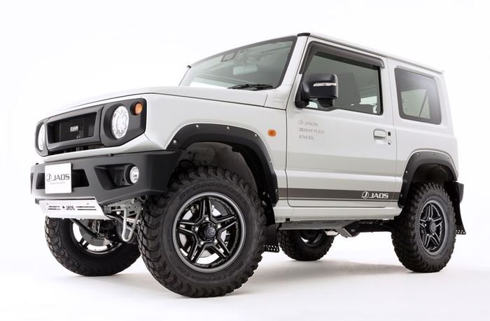 Modifikasi Suzuki Jimny baru ditopang pelek Jaos Excel JX3 ukuran 16x5,5 inci