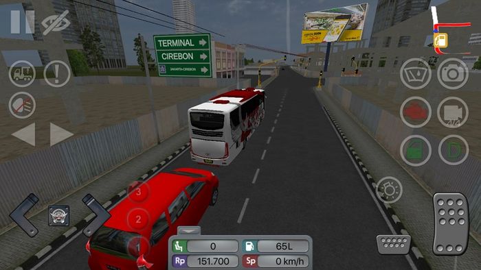 Suasana ketiak mengendarai bus