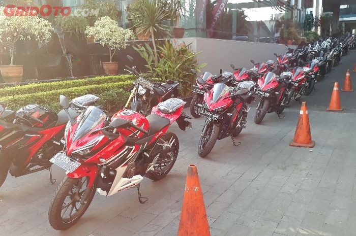 Persiapan turing AHM menuju Honda Bikers Day di Pangandaran