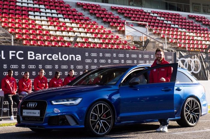 Lionel Messi memilih mobil Audi RS 6 Avant