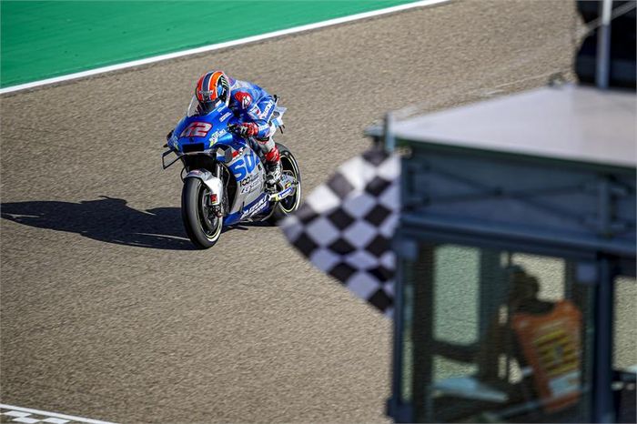 Alex Rins berhasil juarai MotoGP Aragon 2020