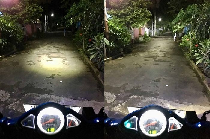 Foto ojek online yang melihat sosok misterius