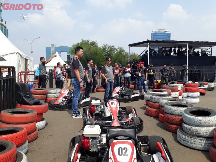 Selain balap, ada juga balap gokart di Honda Fastival 2018