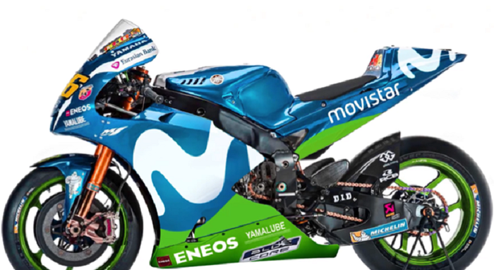 Desain livery YZR-M1 2018, versi Super7moto