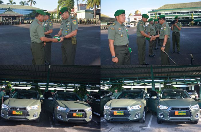 Serah Terima Mobil Dinas TNI