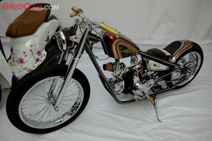 Jangan Kaget Ini Honda Supra X Mini Chopper. Juara Nasional Kelas Free For All di HMC 2017 GridOto