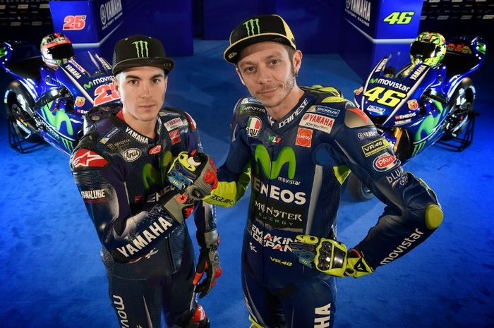 Maverick Vinales dan Valentino Rossi