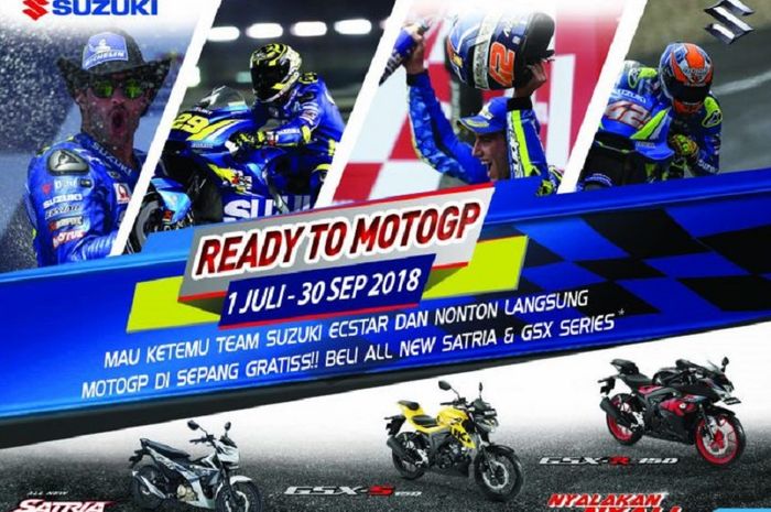 Suzuki beri kesempatan konsumennya buat nonton MotoGP di Malaysia