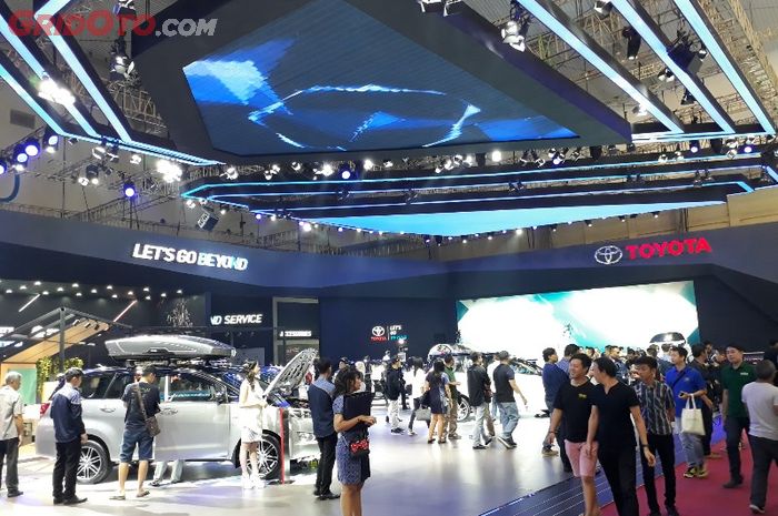 Avanza tidak terlalu bterlihat di booth Toyota di GIIAS 2018