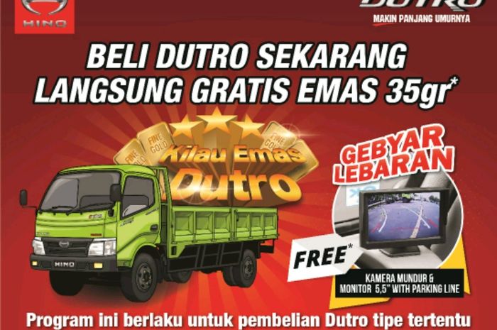 Beli Hino Dutro tipe tertentu ada hadiah khusus selama Juni 2018