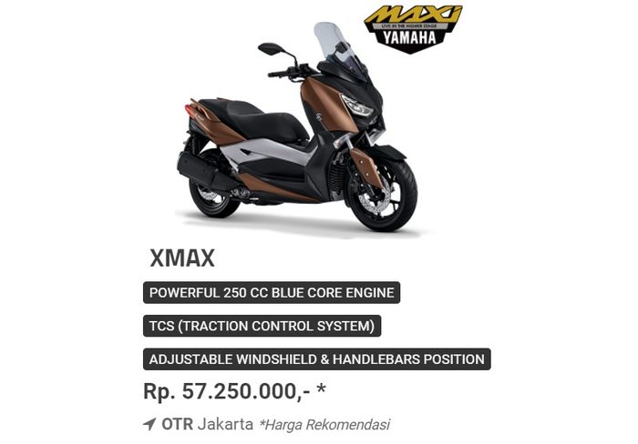 Harga Yamaha XMAX terpantau alami kenaikan