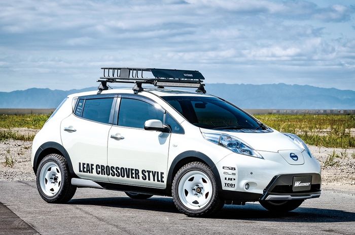 Modifikasi Nissan Leaf bergaya crossover garapan ESB, bengkel asal Jepang