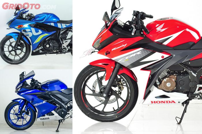 Suzuki GSX-R150, Yamaha All New R-15 dan Honda CBR150R