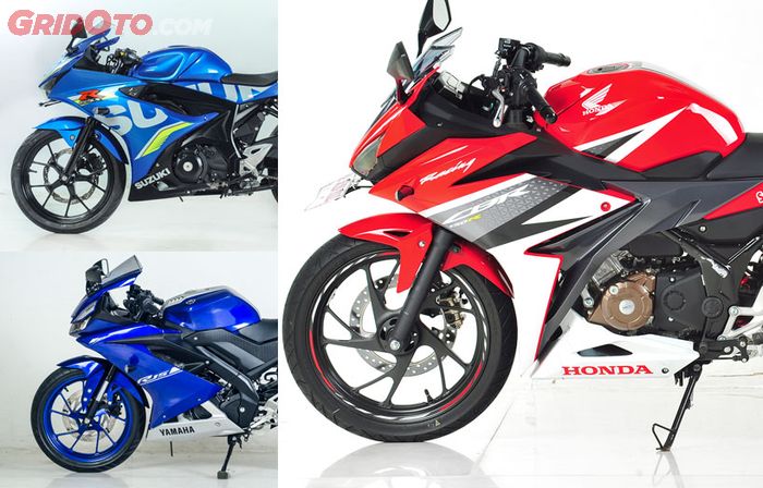 Suzuki GSX-R150, Yamaha All New R-15 dan Honda CBR150R