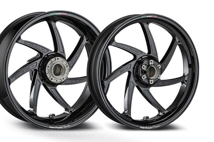 Ilustrasi pelek motor balap produk Marchesini Italia