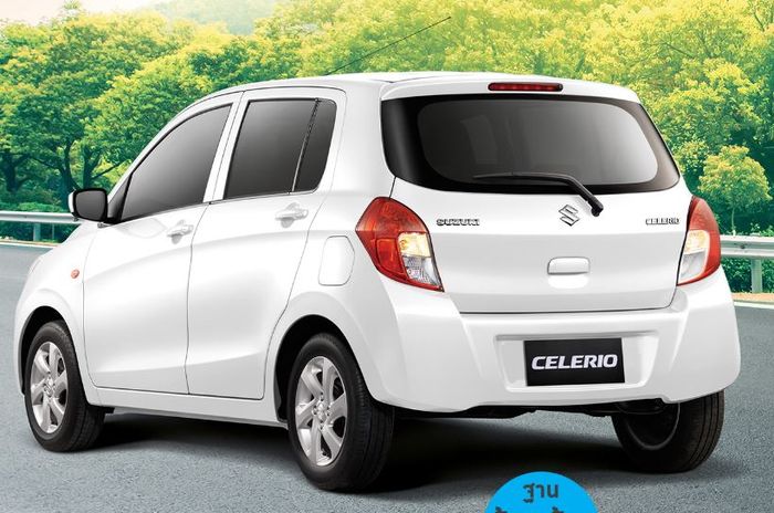 bagian belakang Suzuki Celerio.