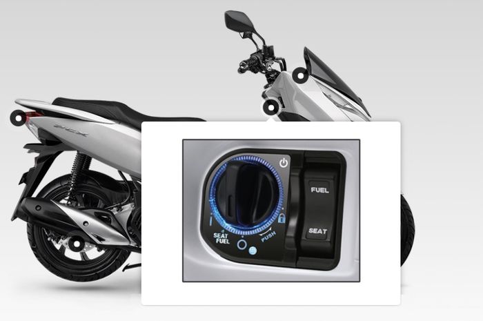 All New Honda PCX 150 dibekali keyless system, yang oleh Honda disebut sebagai Honda Smart Key System