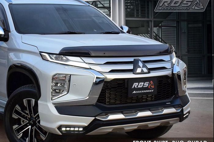 Tampilan depan modifikasi Mitsubishi Pajero Sport facelift