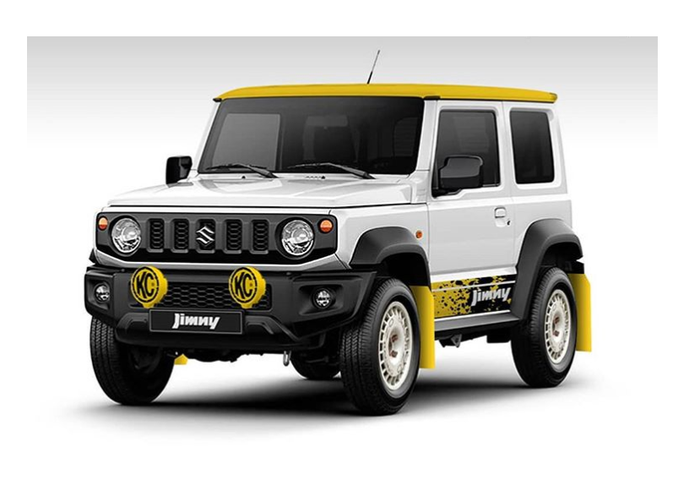 Modifikasi digital Suzuki Jimny bergaya rally look