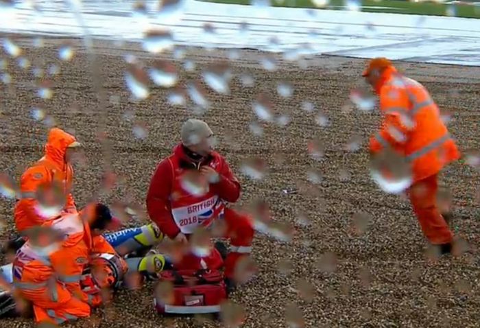 Crash di FP4 MotoGP Inggris 2018