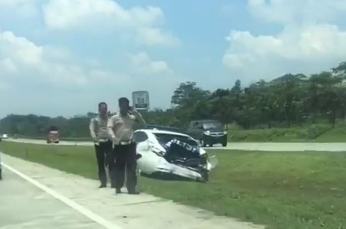 Mobil Patwal juga ikut jadi korban