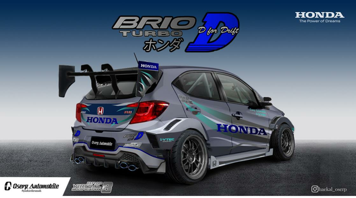 Buritan HOnda Brio drift buatan Muhammad Haekal Shafi